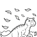 coloriage Carnotaurus pour enfants à télécharger