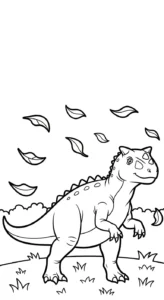 coloriage Carnotaurus pour enfants à télécharger