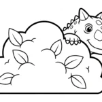 image pour coloriage Carnotaurus enfant