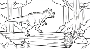 coloriage Carnotaurus de pour enfants