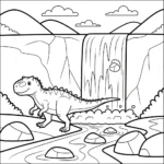 coloriage Carnotaurus pour enfants