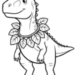 coloriage Carnotaurus pour bebe a imprimer