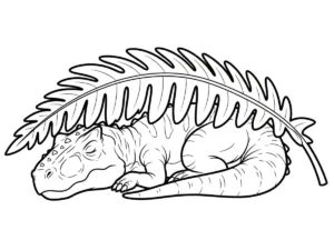 coloriage Carnotaurus pour enfant de 4 ans