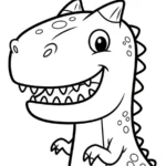 coloriage Carnotaurus pour enfant de 7 ans