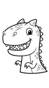 coloriage Carnotaurus pour enfant de 7 ans