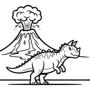 coloriage Carnotaurus pour enfants a imprimer