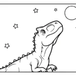 coloriage Carnotaurus de pour enfants