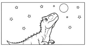 coloriage Carnotaurus de pour enfants