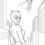 coloriage Catwoman en ligne pour enfant