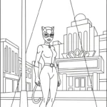 coloriage Catwoman pour enfant à imprimer
