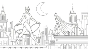 imprimer coloriage Catwoman gratuit