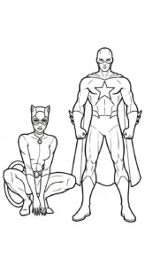 coloriage Catwoman d