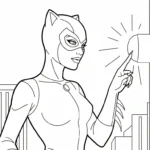 coloriage Catwoman pour enfant de à imprimer