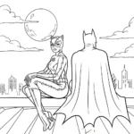 coloriage Catwoman pour enfant à imprimer