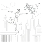 coloriage Catwoman en ligne pour enfant