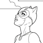 coloriage Catwoman gratuit en ligne