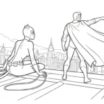 coloriage Catwoman et apprentissage