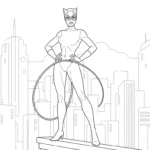 coloriage Catwoman a telecharger