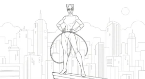 coloriage Catwoman a telecharger