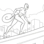 coloriage Catwoman en ligne