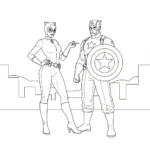 coloriage Catwoman à imprimer pour enfant de 12 ans