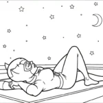 coloriage Catwoman à imprimer pour enfant de 6 ans