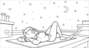 coloriage Catwoman à imprimer pour enfant de 6 ans