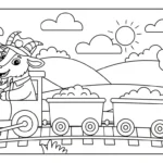 coloriage Chèvre gratuit en ligne