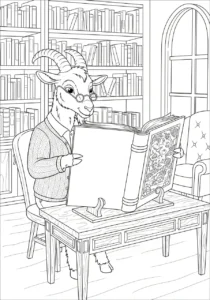 coloriage Chèvre gratuit