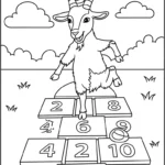 coloriage Chèvre de pour enfants