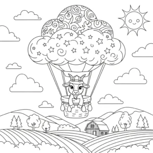 coloriage Chèvre et dessin a imprimer
