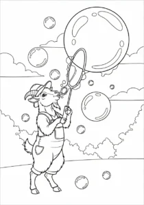 coloriage Chèvre à imprimer gratuitement