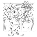 coloriage Chèvre à imprimer gratuitement pdf