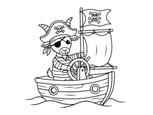 coloriage Chèvre gratuit en ligne