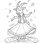 coloriage Chèvre pour enfant de 8 ans