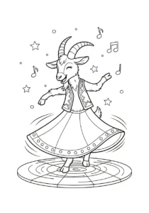 coloriage Chèvre pour enfant de 8 ans