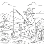 coloriage Chèvre à imprimer kawaii