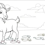 a imprimer coloriage Chèvre gratuit