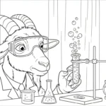 coloriage Chèvre a imprimer