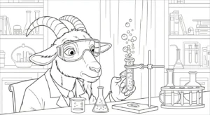 coloriage Chèvre a imprimer