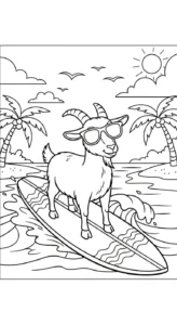 a imprimer coloriage Chèvre gratuit