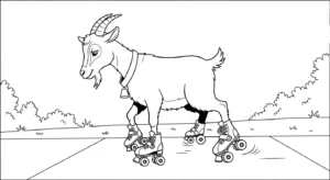 coloriage Chèvre à imprimer pour enfant de 12 ans