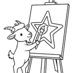 coloriage Chèvre pour enfant de 7 ans