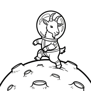 coloriage Chèvre gratuit a imprimer