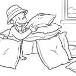 coloriage Curious George gratuit a imprimer