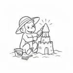 coloriage Curious George gratuit a imprimer