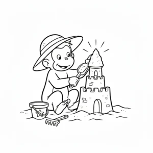 coloriage Curious George gratuit a imprimer
