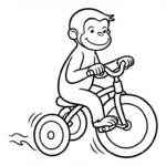 coloriage Curious George a colorier en ligne gratuitement