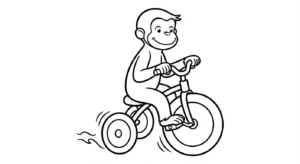 coloriage Curious George a colorier en ligne gratuitement