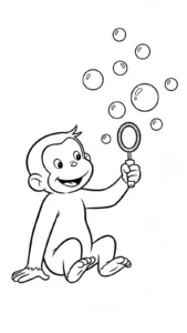 coloriage Curious George pour enfant gratuit